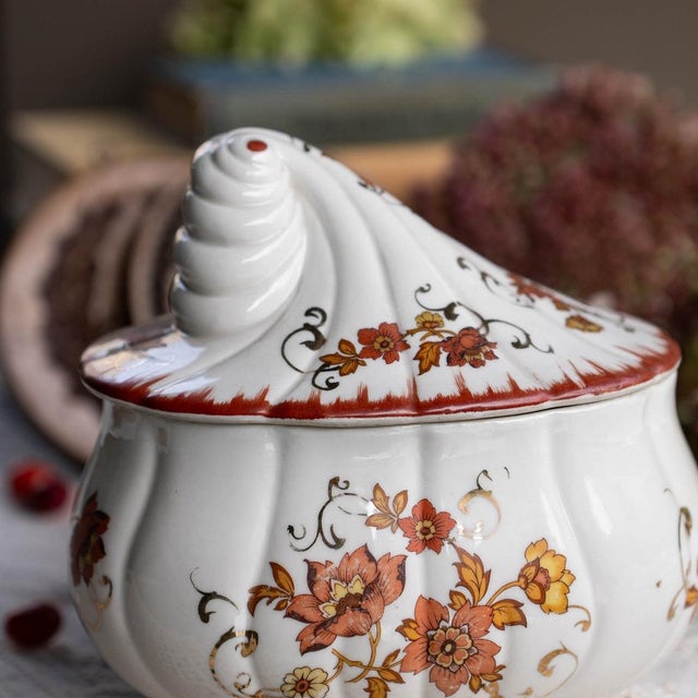 Vintage Porcelain Candy Dish by Albert Laurent for Couleuvre, 1940s For Sale - Image 6 of 15