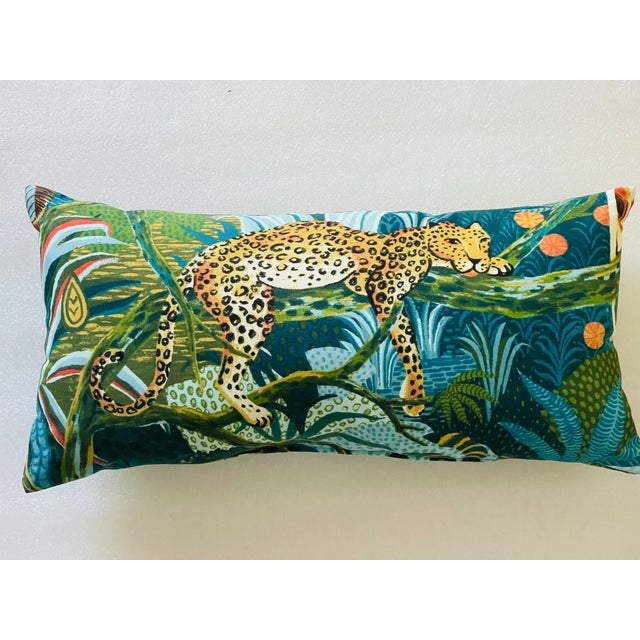 1960s 1960s Inside Outside Cheetah Safari Lumbar Pillow For Sale - Image 5 of 6