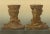 Title: ornamental pedestal designs with nature motifs – plate v from section vi of g. A. Audsley’s decorative art...