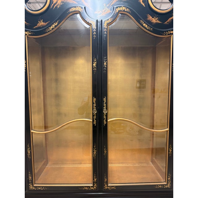 Paint Monumental Chinoiserie China/Display Cabinet From Union National For Sale - Image 7 of 11