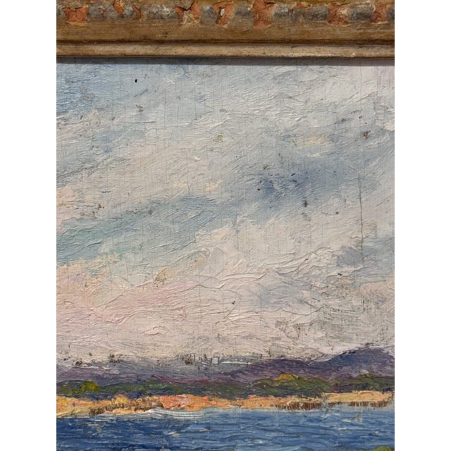 19th Century French Impression Landscape Oil For Sale - Image 11 of 13