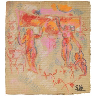 Sirio Pellegrini, Celebration, Mixed Media, 1960s For Sale