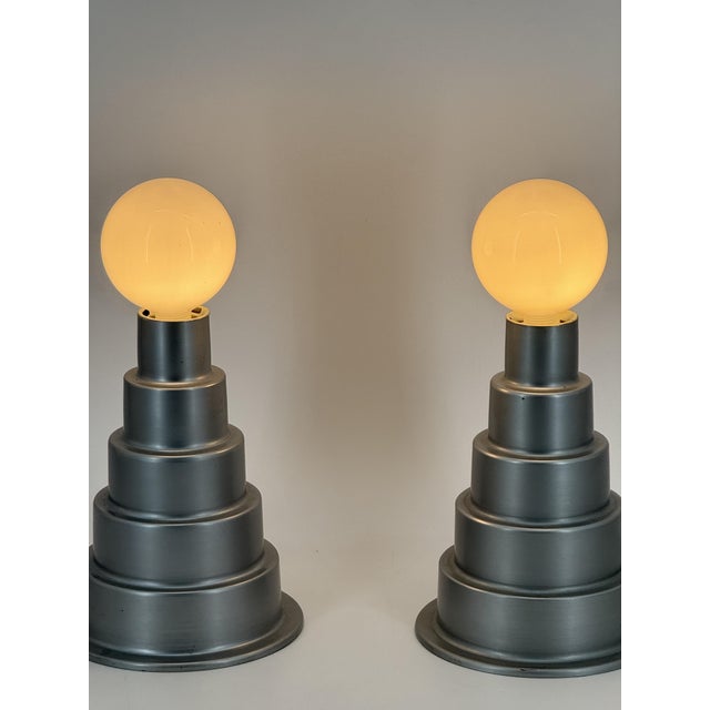 Vintage Table Lamp in Aluminum, 1970s For Sale - Image 12 of 13