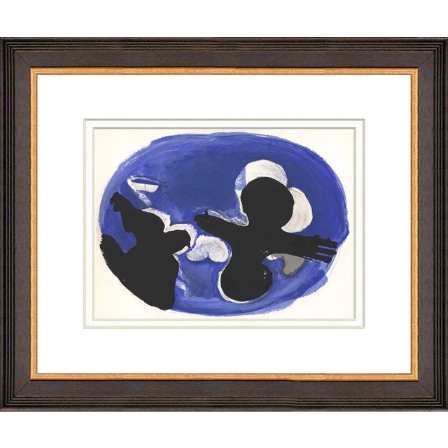 Braque Lithograph Flying Bird V31-L02 Verve 1955 Framed For Sale