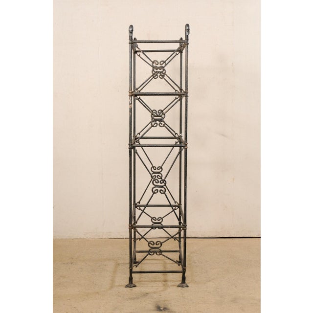 Mid 20th Century French Giacometti Style Tall Étagère For Sale - Image 10 of 11