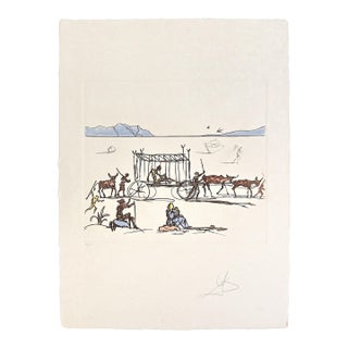 Salvador Dalí, Judgement (Rare Hand Signed Aquatint Etching on Japan Paper), 1981 For Sale