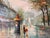 1980s Vintage Burnett Parisian Street Scene Oil on Canvas Painting – Framed For Sale - Image 5 of 13