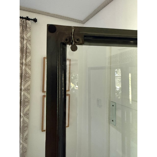 Industrial Iron & Glass Display Cabinet For Sale - Image 10 of 15