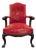 Mid 20th Century Louis XIV Style High Back Throne Style Open Armchair For Sale