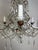 Metal French Crystal Macaroni Beaded Chandelier C. 1930 For Sale - Image 7 of 12