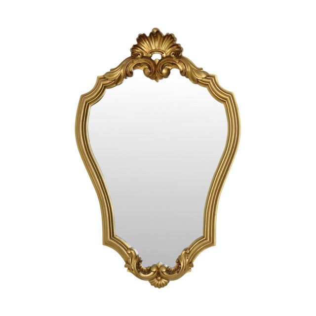 Vintage Gold Mirror, 1960s For Sale - Image 17 of 17