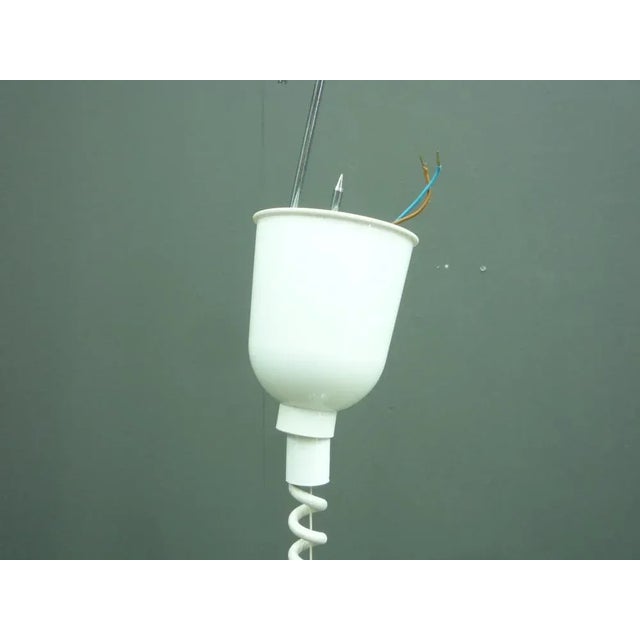 Space-Age Glass & Chrome Pendant Lamp from Limburg, 1960s For Sale - Image 12 of 13