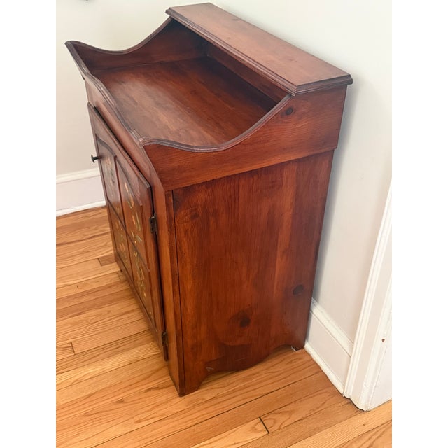 Primitive Pine Dry Sink Cabinet, Circa Mid 1900s For Sale - Image 14 of 16