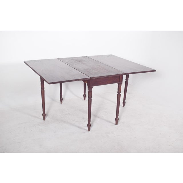 1920s Portuguese Flip Flap Square-Topped Table, 1920s For Sale - Image 5 of 8