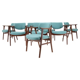 Teak Dining Chairs by Erik Kierkegaard, 1960s, Set of 8 For Sale