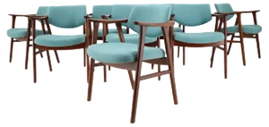 Teak Dining Chairs by Erik Kierkegaard, 1960s, Set of 8