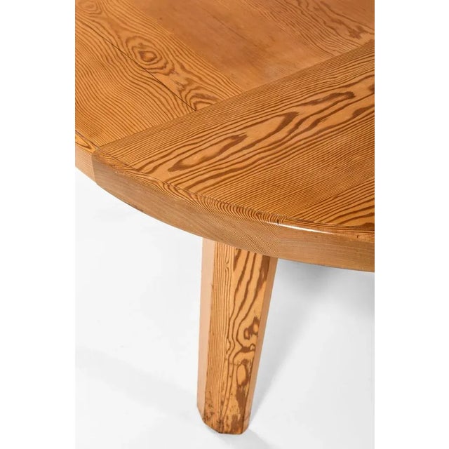 Vintage Pine Dining Table, Sweden For Sale - Image 6 of 9