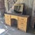 Vintage Bamboo and cane Dressing table with attached tilting bamboo mirror 6 side drawers, 3 on each side and a tilting...