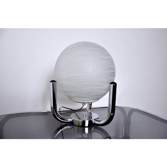 Italian Sphere Table Lamp by Gaetano Sciolari for Sciolari, 1970s For Sale - Image 6 of 8