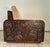 Wood Armani Casa Lounge Chair With Custom Relief Artwork by Lance Kleinsmith Artist Signed, Brutalist Designer Chair For Sale - Image 7 of 11