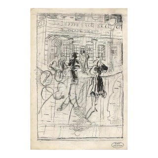 Jacques Acremant, Théatre Ebert, Drawing, Mid-20th Century For Sale