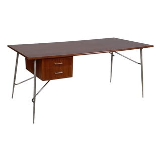 Mid-Century Modern German Teak Desk by Børge Mogensen for Søborg Møbler, 1950s For Sale