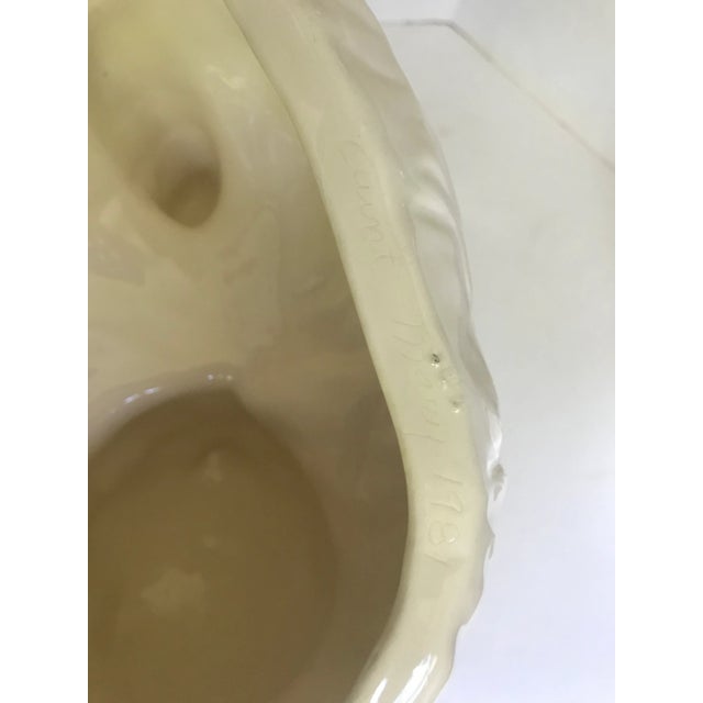 Ceramic Vintage Large Porcelain Kitty Cat Figurines - a Pair For Sale - Image 7 of 9