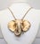 Mid-Century Modern Vintage 1970s Signed Napier Goldtone Elephant Head Pendant Necklace For Sale - Image 3 of 8