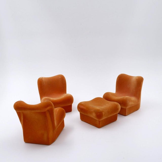 Miniature Furga Chairs and Stool from Lucia Furniture, Italy, 1960s, Set of 4 For Sale - Image 3 of 9