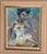 Original Mid Century Swedish Oil on Canvas – “Sitting Ballerina” by Ebbe Höglund – Framed 80 × 68 cm (31.5" × 26.8") A...