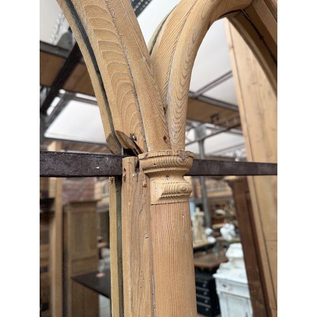 Wood Late 19th Century Gothic Style Mirror For Sale - Image 7 of 12