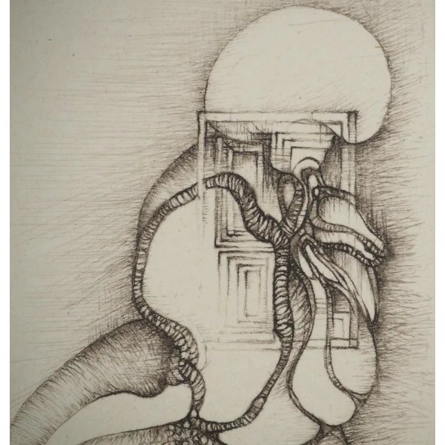 Fred Deux, Vision, Original Signed Engraving For Sale - Image 5 of 6