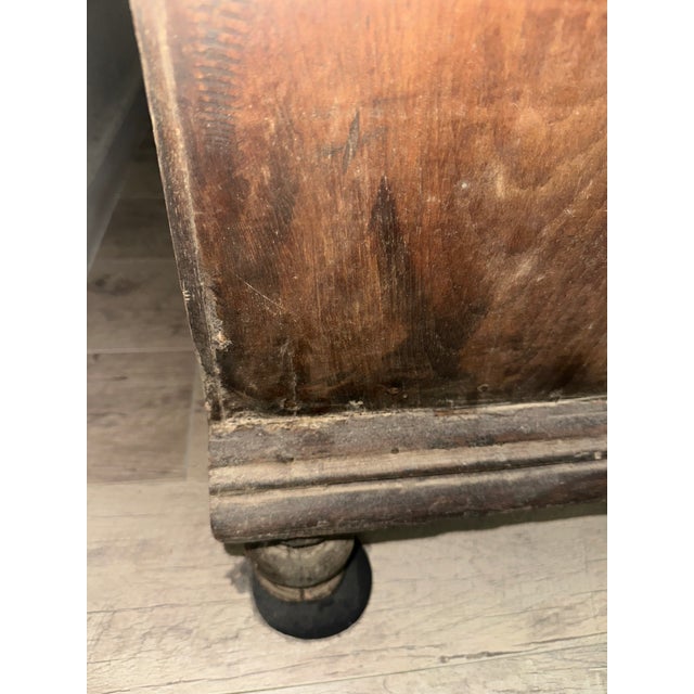 Late 20th Century Indian Hand-Carved Solid Wood Bookcase With Intricate Carved Panels For Sale - Image 12 of 13