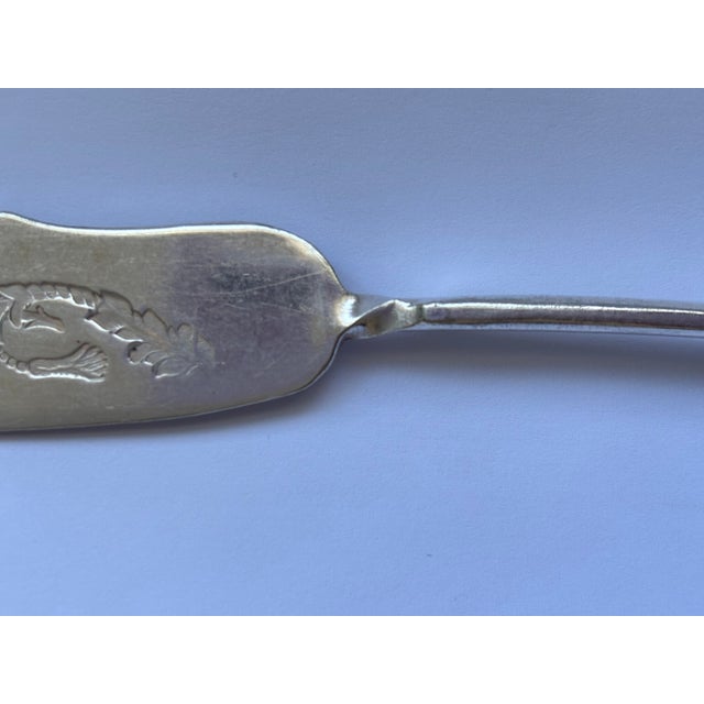 Metal Antique Victorian William Rogers & Son Silver-Plated Fish Knife For Sale - Image 7 of 9