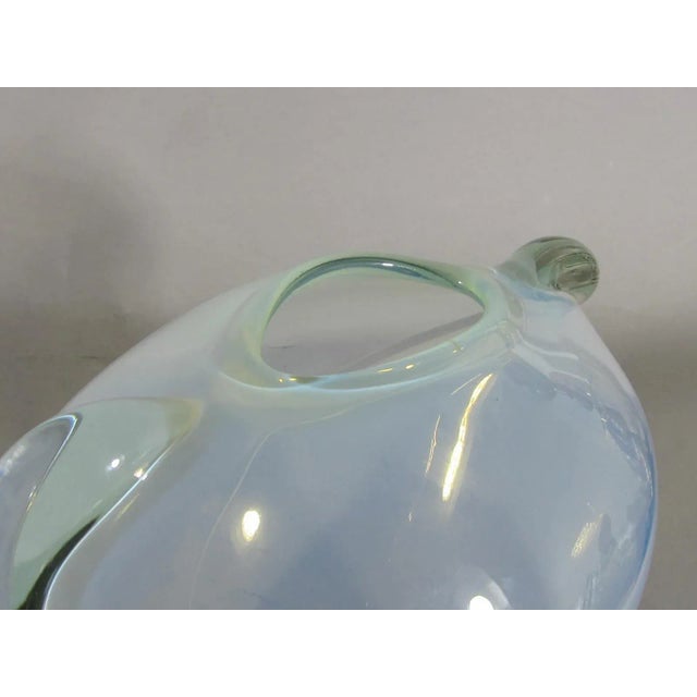 Mid-Century Modern 1982 Thomas Buechner Art Glass Vase For Sale - Image 3 of 10