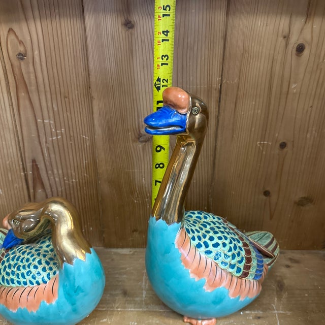1970s Geese Figurines Vintage by Andrea Sadek Pair of Two. For Sale - Image 5 of 7