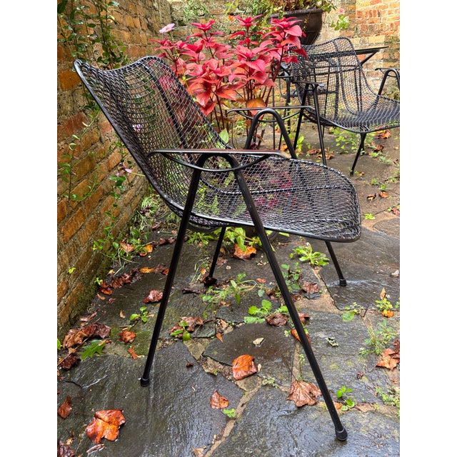 Mid 20th Century 1960s Attributed to Russell Woodard Sculptura Petite Arm Chairs - A Pair For Sale - Image 5 of 5