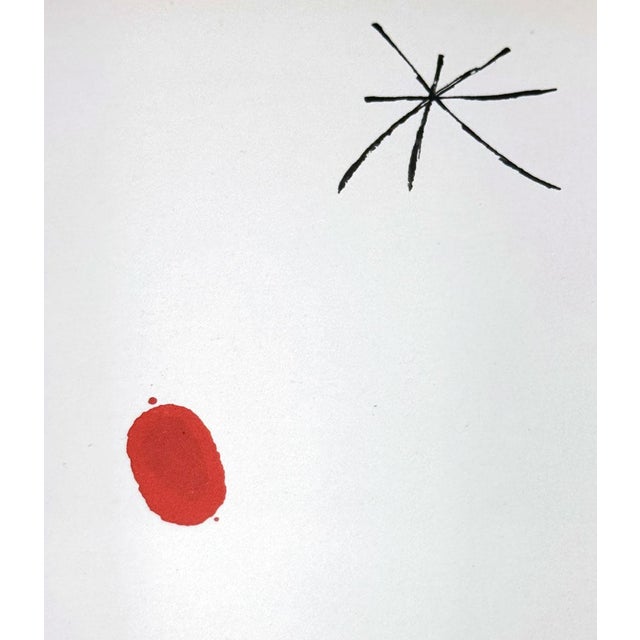 Modern Joan Miró Original Double-Page Lithograph | Museum Framed Modern Master For Sale - Image 3 of 3
