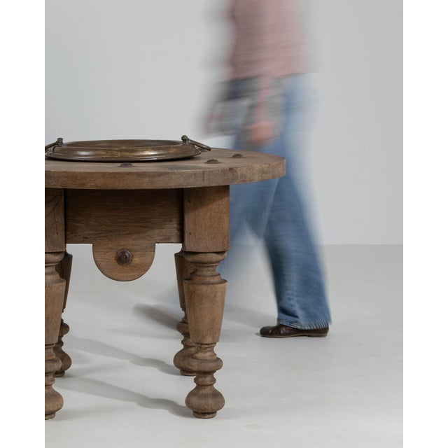 Mid 20th Century France Antique White Wood Console Table For Sale - Image 4 of 10