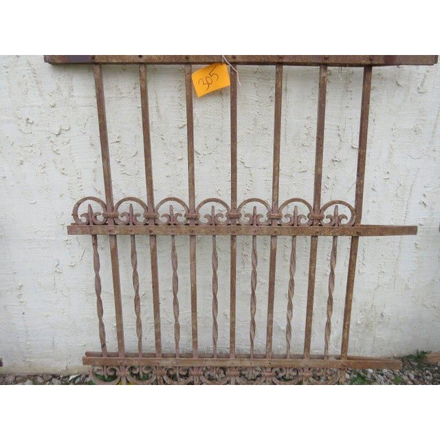 Antique Victorian Iron Gate Architectural Salvage Door For Sale - Image 4 of 6