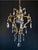 Antique Chandelier with Crystals, 1960s For Sale - Image 3 of 8