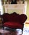 Antique Victorian Carved Walnut Red Velvet Tufted Love Seat For Sale - Image 4 of 14