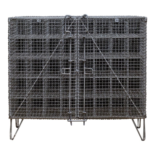 Antique French 40 Bottle Wine Cage c.1930-1940 For Sale