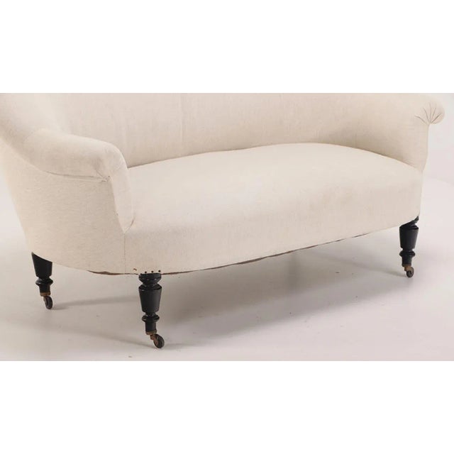 Wood A Pair of French Napoleon III Sofas With Continuous Backs, C. 1860. For Sale - Image 7 of 9