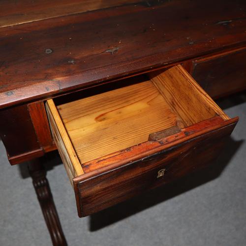 Louis Philippe Writing Desk in Walnut, 1880s For Sale - Image 5 of 6