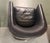 Restoration Hardware Collection Black Leather & Chrome Accent Swivel Chairs For Sale In West Palm - Image 6 of 8