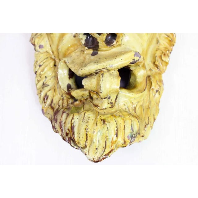 Mid-Century Ceramic Faun Head For Sale - Image 6 of 13