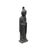Elevate your outdoor space with this exquisite Chinese stone statue. Hand-carved from a dense, dark gray stone, the figure...