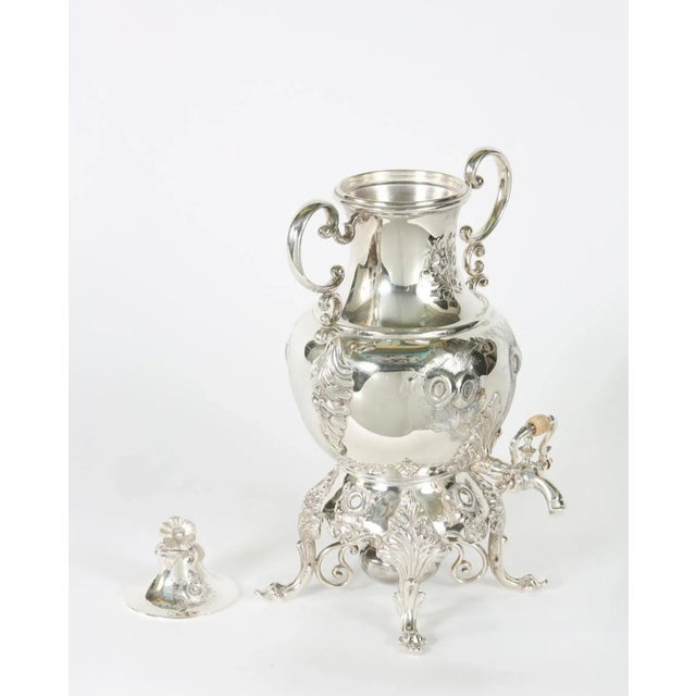 Early 20th Century English Silver Plated Samovar For Sale In New York - Image 6 of 10