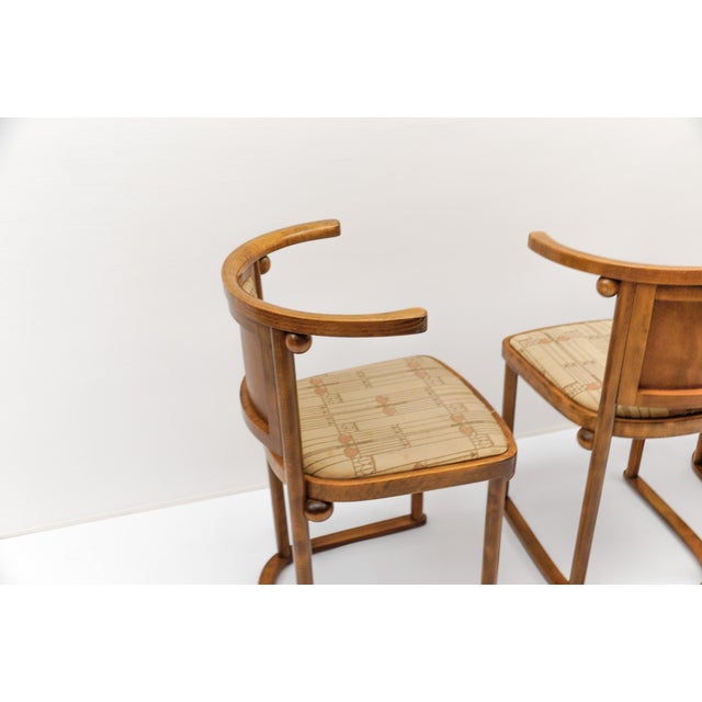Brown Fledermaus Chairs by Josef Hoffmann for Wittmann, 1960s, Set of 4 For Sale - Image 8 of 18
